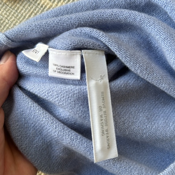 Ann Taylor cashmere sweater with lace at neck. Never worn with tags. - Picture 3 of 4